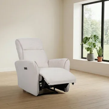 Reclinerlænestol Lavor med elektrisk mekanisme - hvid - Møbler - Stole & lænestole - Lænestole - Recliner lænestol