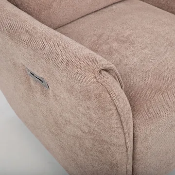 Reclinerlænestol Lavor med elektrisk mekanisme - lysebrun - Møbler - Stole & lænestole - Lænestole - Recliner lænestol