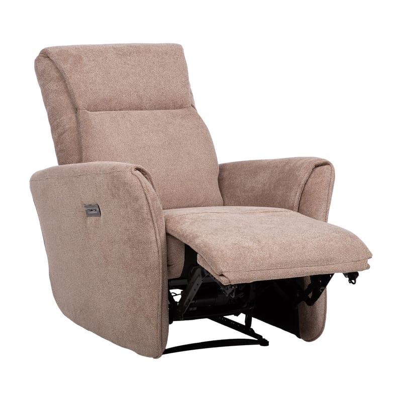 Reclinerlænestol Lavor med elektrisk mekanisme - lysebrun - Møbler - Stole & lænestole - Lænestole - Recliner lænestol