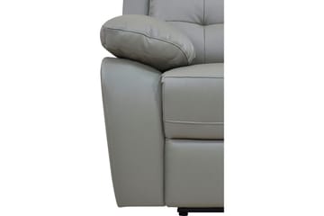 Reclinerlænestol Loft24 Lænestol Lannilis lysegrå, PU/træ/metal, elektrisk hvilestol Ljusgrå - Møbler - Stole & lænestole - Lænestole - Recliner lænestol