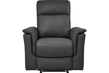 Reclinerlænestol Loft24 Lænestol Southbrook grå, PU/træ/metal, elektrisk hvilestol Grå - Møbler - Stole & lænestole - Lænestole - Recliner lænestol