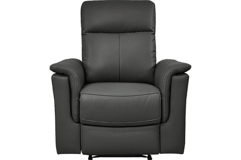 Reclinerlænestol Loft24 Lænestol Southbrook grå, PU/træ/metal, elektrisk hvilestol Grå - Møbler - Stole & lænestole - Lænestole - Recliner lænestol