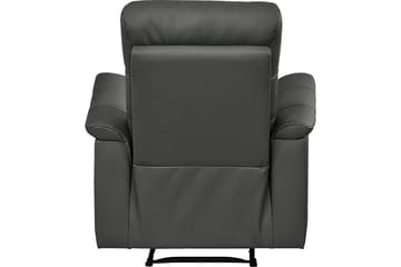 Reclinerlænestol Loft24 Lænestol Southbrook grå, PU/træ/metal, elektrisk hvilestol Grå - Møbler - Stole & lænestole - Lænestole - Recliner lænestol