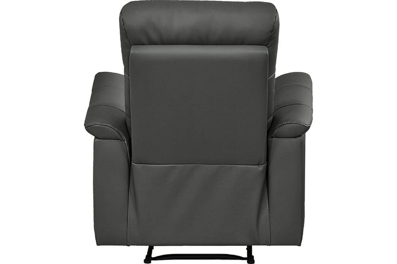 Reclinerlænestol Loft24 Lænestol Southbrook grå, PU/træ/metal, elektrisk hvilestol Grå - Møbler - Stole & lænestole - Lænestole - Recliner lænestol
