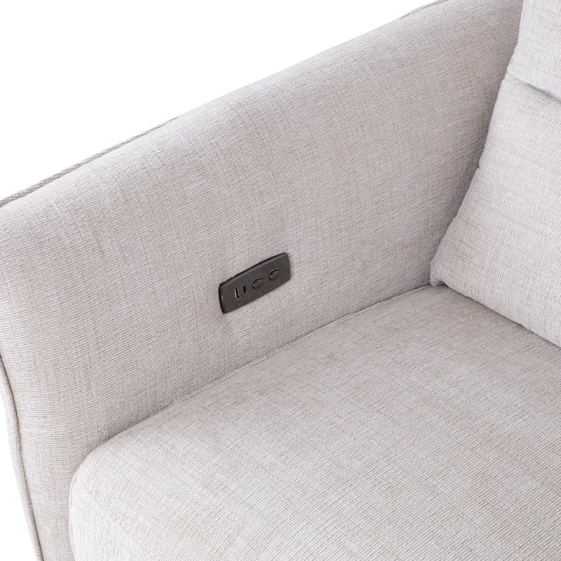 Reclinerlænestol Näsdal med elektrisk mekanisme - lys beige - Møbler - Stole & lænestole - Lænestole - Recliner lænestol