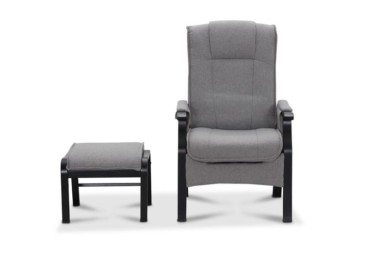Reclinerlænestol NO_BRAND Saika Reclinerlænestol Elektrisk Lysegrå - Møbler - Stole & lænestole - Lænestole - Lænestol med fodskammel