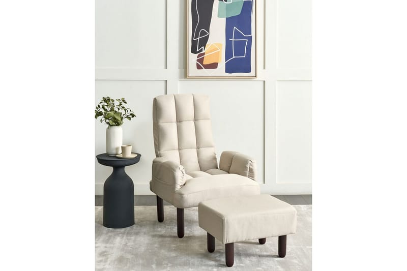 Reclinerlænestol Oland - Beige, brun - Møbler - Stole & lænestole - Lænestole - Liggestol
