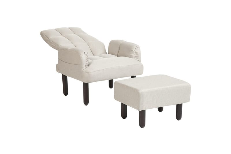 Reclinerlænestol Oland - Beige, brun - Møbler - Stole & lænestole - Lænestole - Liggestol