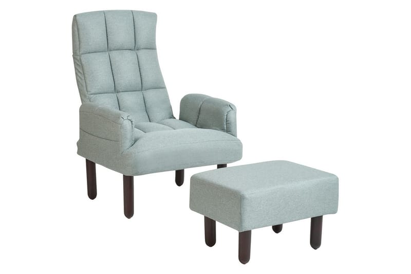 Reclinerlænestol Oland, Grøn, brun, grå