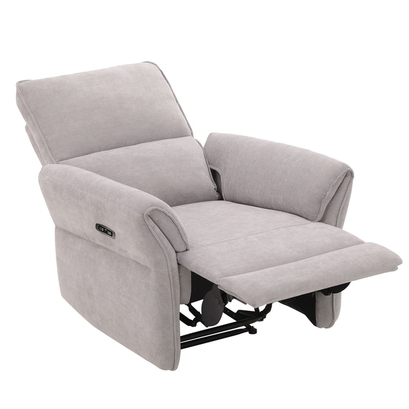Reclinerlænestol Ravdal med elektrisk mekanisme - grå - Møbler - Stole & lænestole - Lænestole - Recliner lænestol