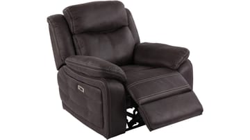 Reclinerlænestol Rindal Stof Elektrisk - brungrå - Møbler - Stole & lænestole - Lænestole - Recliner lænestol