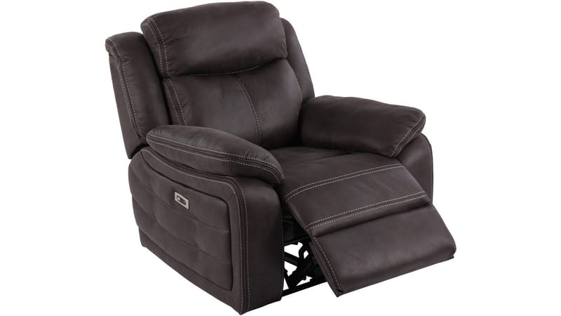 Reclinerlænestol Rindal Stof Elektrisk - brungrå - Møbler - Stole & lænestole - Lænestole - Recliner lænestol