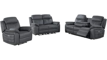 Reclinerlænestol Rindal Stof Elektrisk - grå - Møbler - Stole & lænestole - Lænestole - Recliner lænestol
