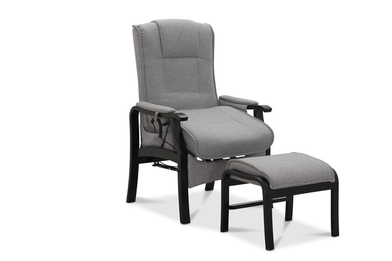 Reclinerlænestol Saika Reclinerlænestol Elektrisk Lysegrå - Møbler - Stole & lænestole - Lænestole - Lænestol med fodskammel