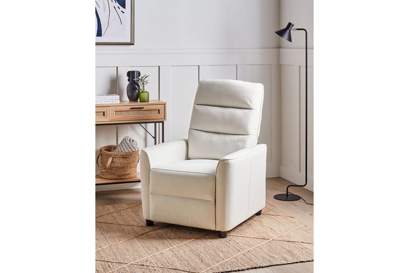 Reclinerlænestol Sande Hvid/Sort - Hvid/Sort - Møbler - Stole & lænestole - Lænestole - Liggestol