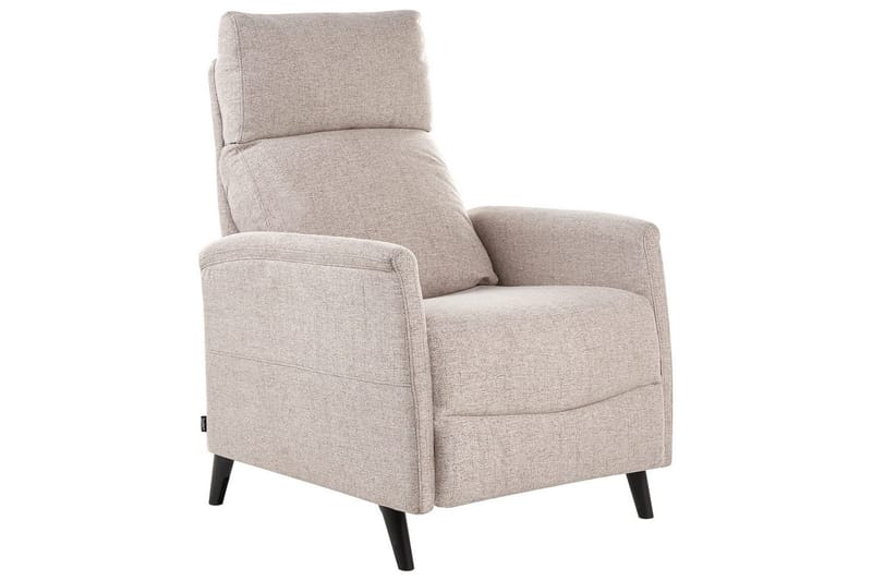 Reclinerlænestol Selvik Beige/sort - Beige/sort - Møbler - Stole & lænestole - Lænestole - Liggestol