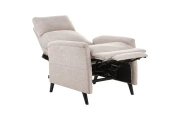 Reclinerlænestol Selvik Beige/sort - Beige/sort - Møbler - Stole & lænestole - Lænestole - Recliner lænestol