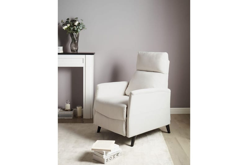 Reclinerlænestol Selvik Hvid/Sort - Hvid/Sort - Møbler - Stole & lænestole - Lænestole - Liggestol
