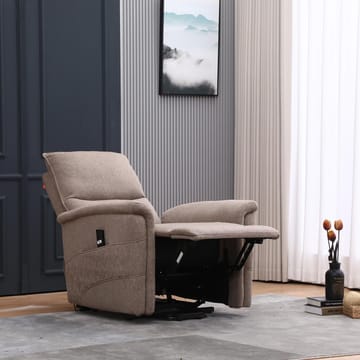 Reclinerlænestol Ulsten med elektrisk løftemekanisme - Beige - Møbler - Stole & lænestole - Lænestole - Lænestol med vippefunktion