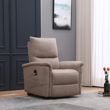 Reclinerlænestol Ulsten med elektrisk løftemekanisme - Beige - Møbler - Stole & lænestole - Lænestole - Lænestol med vippefunktion