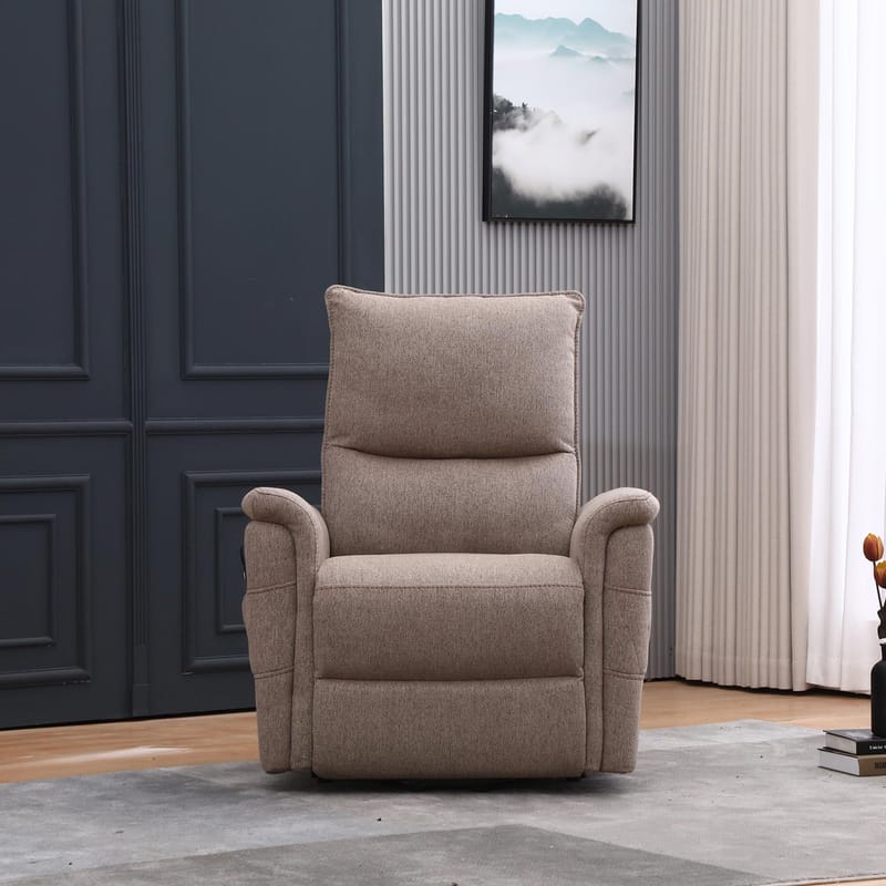 Reclinerlænestol Ulsten med elektrisk løftemekanisme - Beige - Møbler - Stole & lænestole - Lænestole - Lænestol med vippefunktion