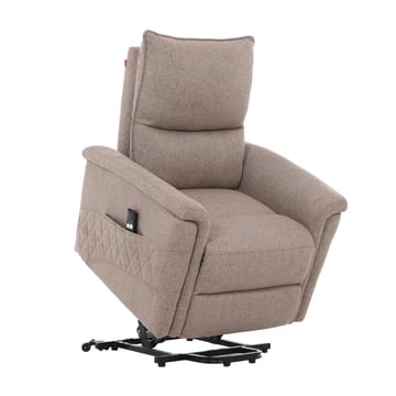 Reclinerlænestol Ulsten med elektrisk løftemekanisme - Beige - Møbler - Stole & lænestole - Lænestole - Lænestol med vippefunktion