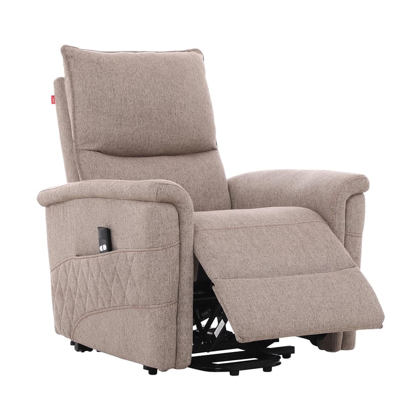 Reclinerlænestol Ulsten med elektrisk løftemekanisme - Beige - Møbler - Stole & lænestole - Lænestole - Lænestol med vippefunktion