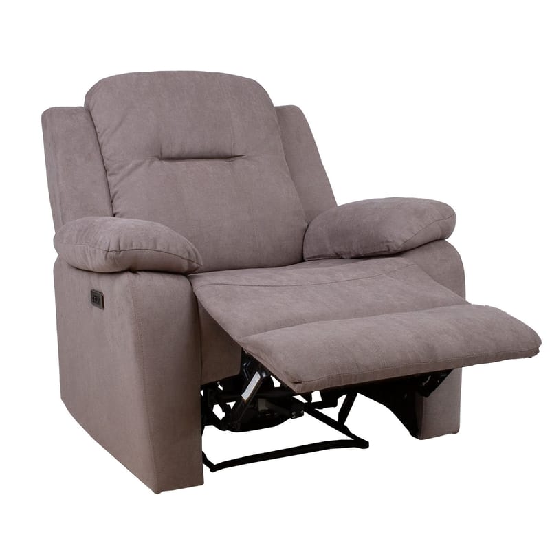 Reclinerlænestol Ylmark med elektrisk mekanisme - taupe - Møbler - Stole & lænestole - Lænestole - Recliner lænestol