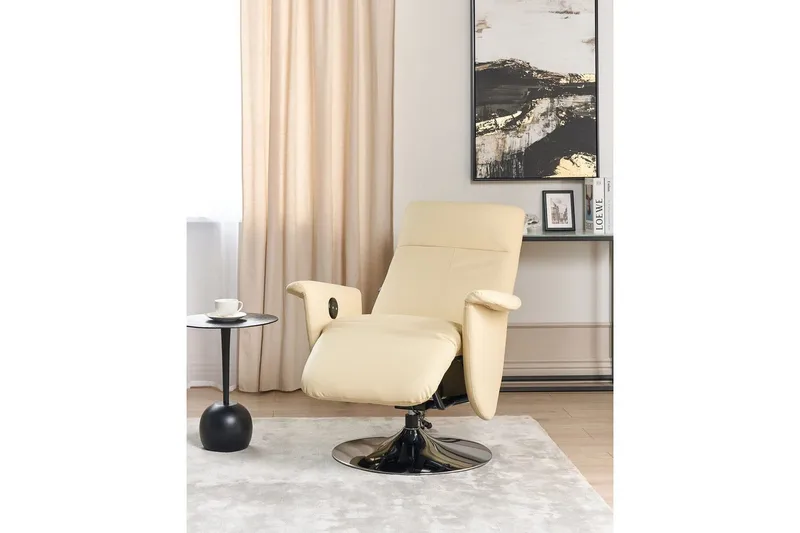 Reclinerlænestol Prime Beige/Sølv - Beige/Sølv - Møbler - Stole & lænestole - Lænestole - Recliner lænestol