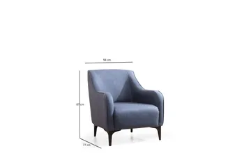Rossland Lænestol - Blå - Møbler - Stole & lænestole - Lænestole