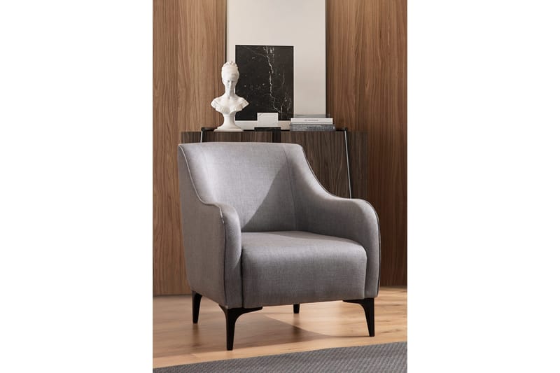 Rossland Lænestol - Grå - Møbler - Stole & lænestole - Lænestole