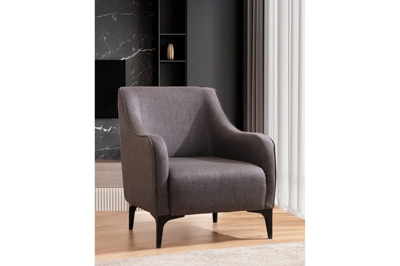 Rossland Lænestol - Mørkegrå - Møbler - Stole & lænestole - Lænestole