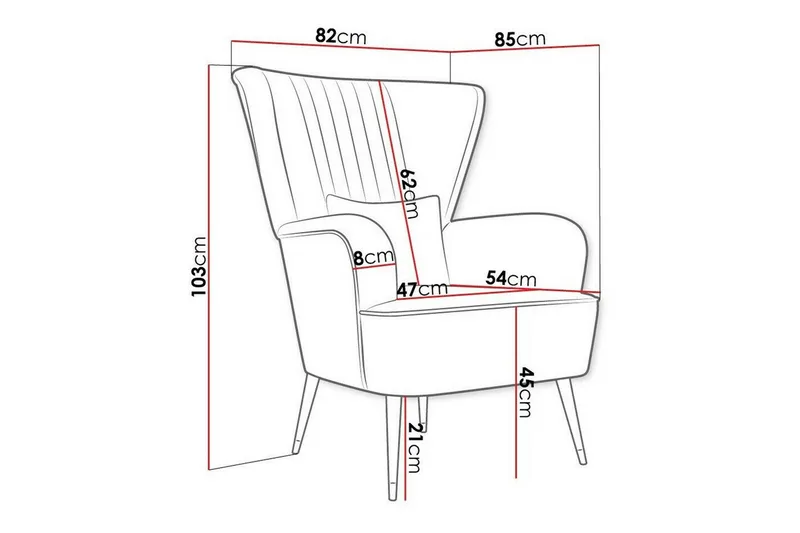 Rushmore Fåtölj Black/Green - Møbler - Stole & lænestole - Lænestole