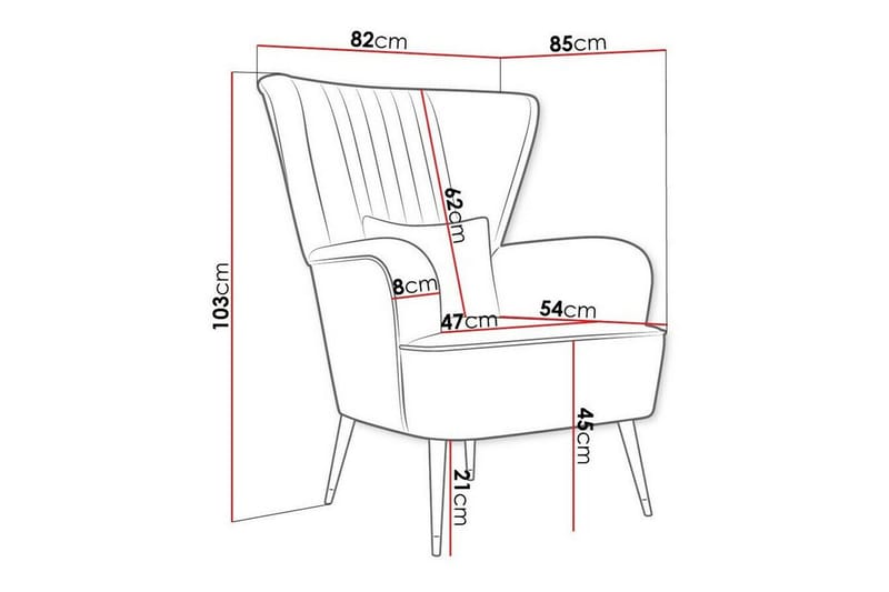 Rushmore Fåtölj Black/Green - Møbler - Stole & lænestole - Lænestole