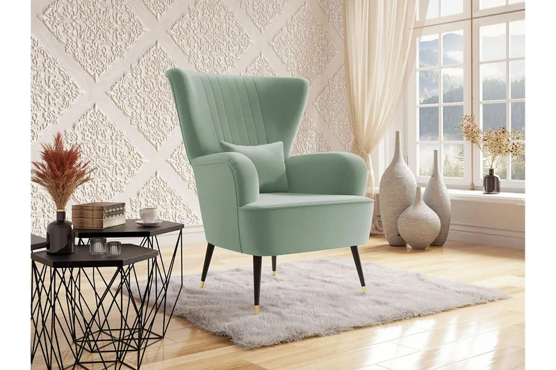 Rushmore Fåtölj Black/Green - Møbler - Stole & lænestole - Lænestole