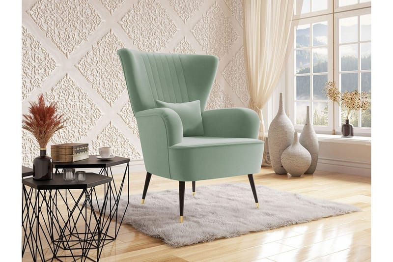 Rushmore Fåtölj Black/Green - Møbler - Stole & lænestole - Lænestole