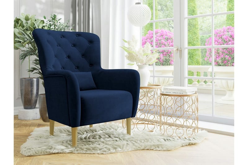 Rushmore Fåtölj Dark Blue/Blue - Møbler - Stole & lænestole - Lænestole
