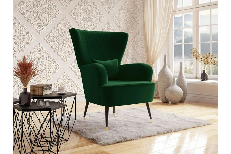 Rushmore Fåtölj Dark green - Møbler - Stole & lænestole - Lænestole