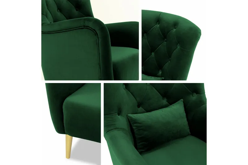 Rushmore Fåtölj Dark green - Møbler - Stole & lænestole - Lænestole