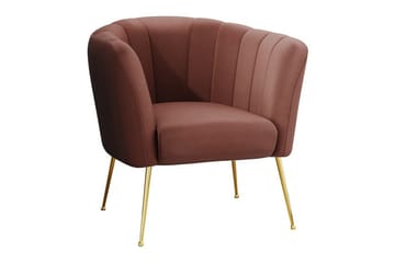 Rushmore Fåtölj Gold/Brown - Møbler - Stole & lænestole - Lænestole