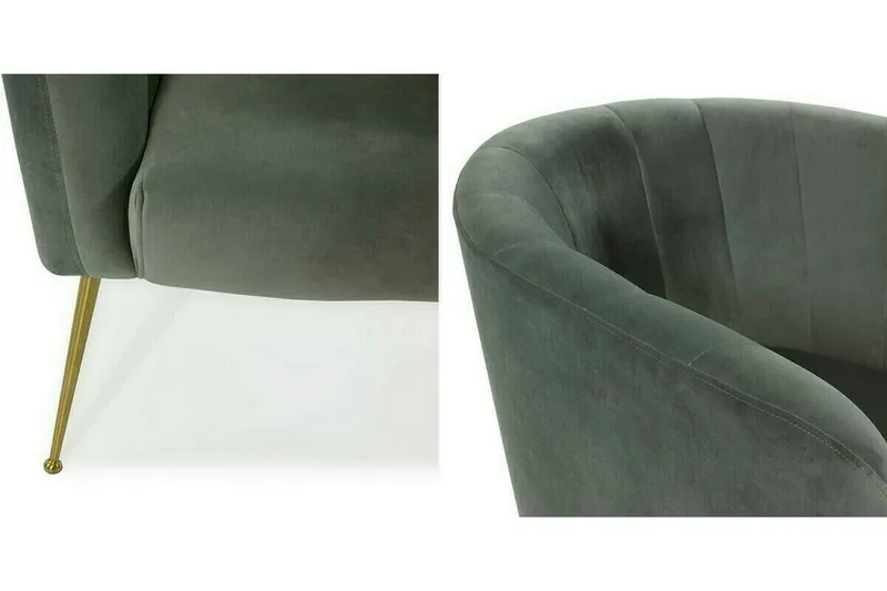 Rushmore Fåtölj Grey/Gold - Møbler - Stole & lænestole - Lænestole