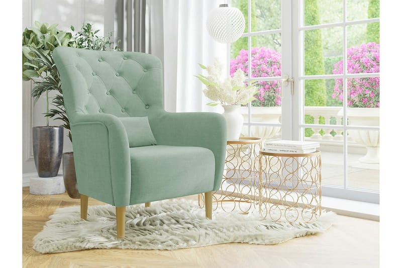 Rushmore Fåtölj Light green/Green/Mint - Møbler - Stole & lænestole - Lænestole