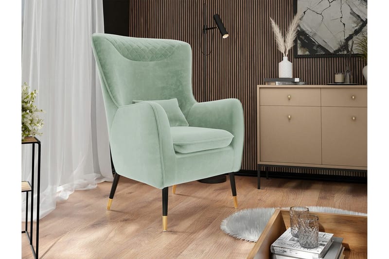 Rushmore Fåtölj Light green/Green/Mint - Møbler - Stole & lænestole - Lænestole