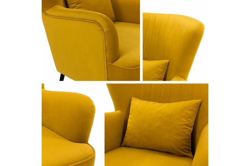 Rushmore Fåtölj Mustard yellow - Møbler - Stole & lænestole - Lænestole