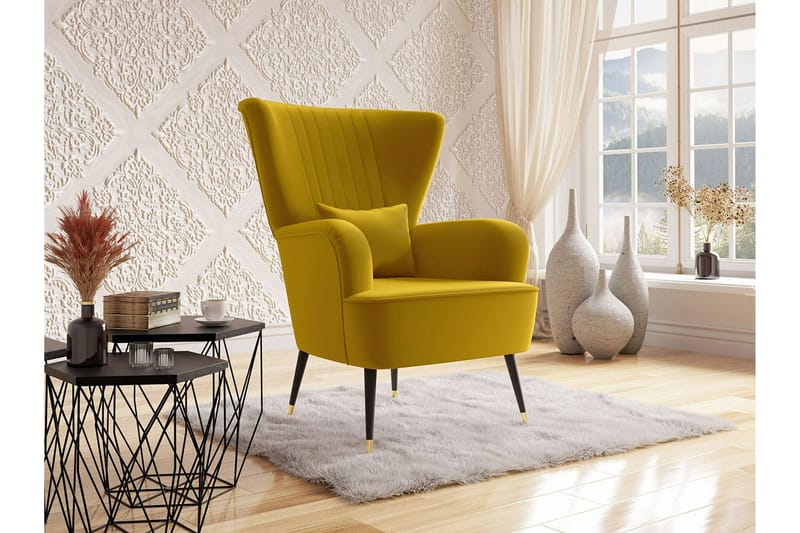 Rushmore Fåtölj Mustard yellow - Møbler - Stole & lænestole - Lænestole