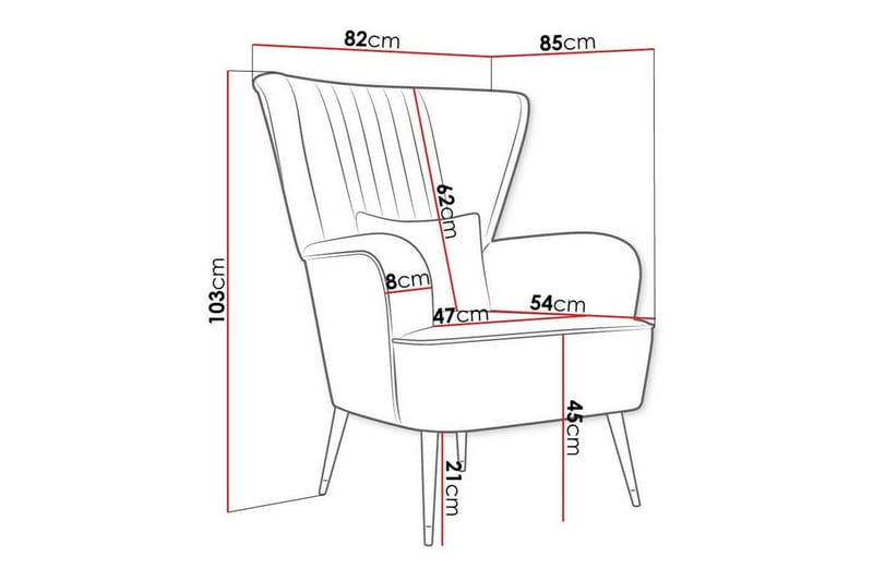 Rushmore Fåtölj Mustard yellow - Møbler - Stole & lænestole - Lænestole