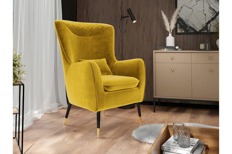Rushmore Fåtölj Yellow-Green - Møbler - Stole & lænestole - Lænestole