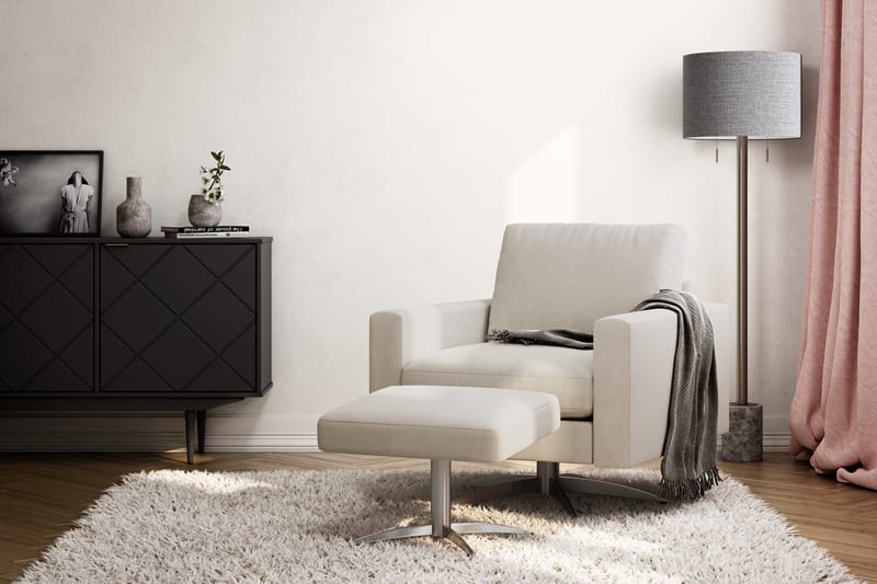 Sabero Lænestol - Beige/Sort - Møbler - Stole & lænestole - Lænestole