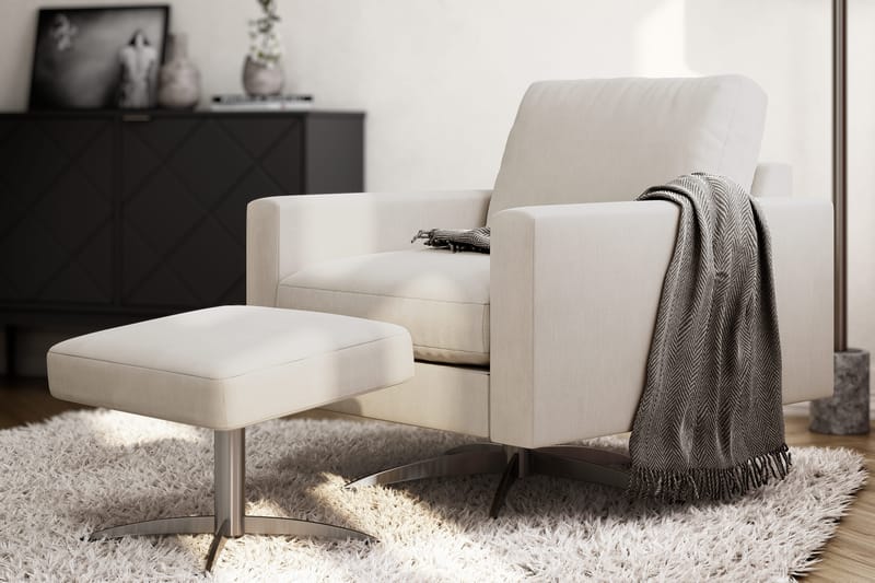 Sabero Lænestol - Beige/Sort - Møbler - Stole & lænestole - Lænestole