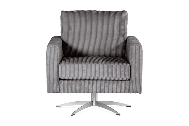 Sabero Lænestol - Mørkegrå/Sølv - Lænestole